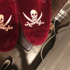 Jon Josef velvet skull loafers